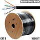 1000ft Cat6 Outdoor Direct Burial Ethernet Lan Network Bulk Cable Utp Solid Wire