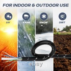 1000FT CAT6 Outdoor Ethernet Cable UTP 23AWG Direct Burial UV Rated Solid Wire