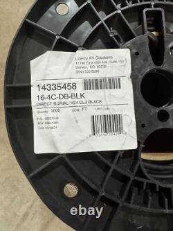 1000FT Liberty AV 16-4C-DB-BLK Black Direct Burial Speaker Cable 16 AWG 4 CON