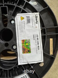 1000FT Liberty AV 16-4C-DB-BLK Black Direct Burial Speaker Cable 16 AWG 4 CON