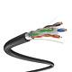 1000ft Cat6 F/utp Outdoor Direct Burial 550mhz Solid Cable 23awg Waterproof Wire