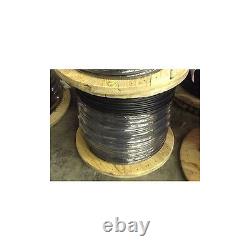 1000' 3/0 AWG Copper XLP USE-2 RHH RHW-2 Direct Burial Cable Black 600V