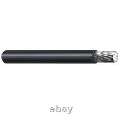 1000' 6 AWG Princeton Single Conductor Aluminum URD Direct Burial Cable 600V
