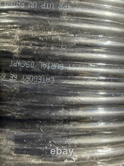 1000' CAT6 CAT6E Direct Burial Wire Underground Cable Internet Security 23AWG