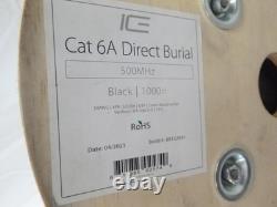 1000' Ice Cable Cat 6A Direct Burial Data Cable Wire 500MHz 24Awg 24/4 SEE DESC