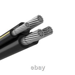 1000' Rust 250-250-250-3/0 Aluminum URD Direct Burial Cable (250 Amp) 600V
