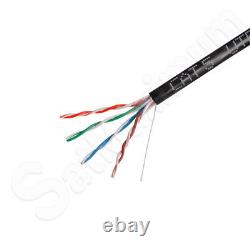 1000ft CAT5 UTP OUTDOOR Ethernet Network Cable 24AWG PE Solid Direct Burial Wire