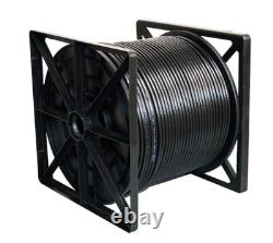 1000ft CAT6 UTP Double Jacket 23AWG Outdoor Direct Burial Black