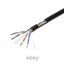 1000ft Cat6 Cable Outdoor Direct Burial Copper 23AWG Wire