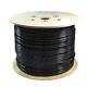 1000ft Cat6a Stp Shielded Direct Burial Cable 23awg Solid Copper Wire 550mhz