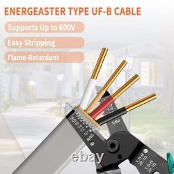 100FT 12/3 UF-B Solid Underground Feeder Direct Burial Electrical Cable
