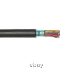 100' 19 AWG 6 Pair Type PE-39 Outside Plant Direct Burial Telephone Cable Black