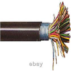 100' 19 AWG 6 Pair Type PE-39 Outside Plant Direct Burial Telephone Cable Black