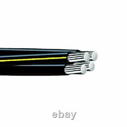 100' Davidson 3/0-3/0-3/0-3/0 Aluminum URD Wire Direct Burial Cable 600V