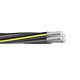 100' Rust 250-250-250-3/0 Quadruplex Aluminum Urd Cable Direct Burial Wire 600v