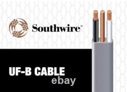 100 ft 8/2 UF-B WithG Southwire Underground Feeder Direct Burial Wire Cable