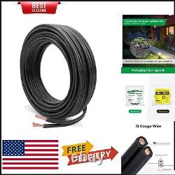 100ft Direct Burial 12/2 Low Voltage Copper Wire Weather Resistant & Fireproof