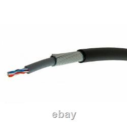 100m Cat6 Steel Wire Armoured Solid Cable Direct Burial HDPE External SWA 10gig