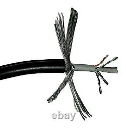 100m Reel CAT6 4 Pair UTP SWA Cable Steel Wire Armoured DIRECT BURIAL