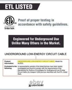 10/2 Direct Burial Wire for Low Voltage Landscape Lighting 250 Feet Outdoor