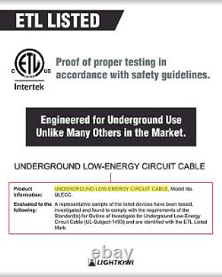 10/2 Direct Burial Wire for Low Voltage Landscape Lighting 250 Feet Outdoor