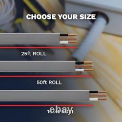 10/2 UF-B Wire 10 Gauge Outdoor Direct Burial Electrical Underground 50 Ft