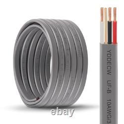 10/3 UF-B Wire 25FT 100% Pure Copper 10AWG 3 Connector Direct Burial Electr
