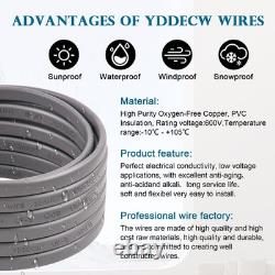 10/3 Wire 25FT 100% Pure Copper 10AWG 3 Connector Direct Burial Electrical