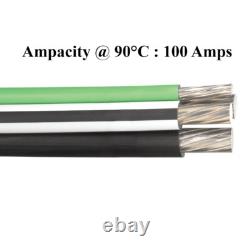 125' 2-2-4-6 Aluminum MHF Mobile Home Feeder Direct Burial Cable 600V