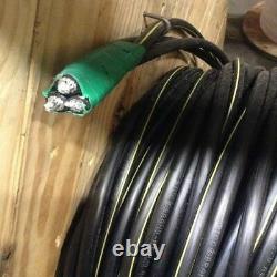 125' Stephens 2-2-4 Triplex Aluminum URD Wire Direct Burial Cable 600V