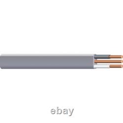 12AWG 2Conductor UF Outdoor Direct Burial Wire 100ft Sunlight Moisture Resistant