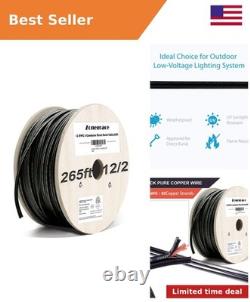 12AWG 2-Conductor 12/2 Direct Burial Wire for Low Voltage Landscape Lighting