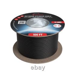 12AWG Outdoor Speaker Cable CL3 OFC Direct Burial Bulk Wire 250ft/500ft Lot
