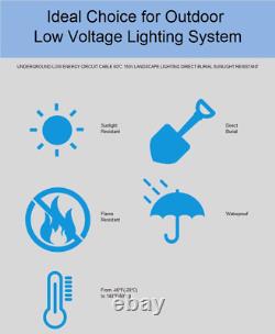 12Awg 2Conductors Direct Burial Low Voltage Landscape Lighting Wire Outdoor
