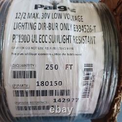 12/2 Low Voltage #180150 30v Direct Burial Landscape Lighting Wire 250 Ft Reel