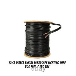 12/2 Low Voltage Direct Burial Landscape Lighting Wire. 500' Roll
