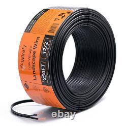 12/2 Low Voltage Landscape Lighting Copper Wire Outdoor Direct Burial 12