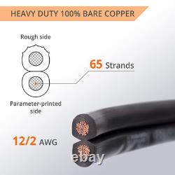 12/2 Low Voltage Landscape Lighting Copper Wire Outdoor Direct Burial 12-Gau