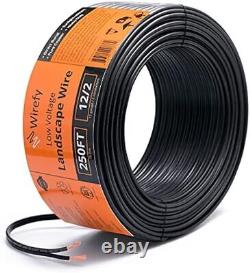 12/2 Low Voltage Landscape Lighting Copper Wire Outdoor Direct Burial 250 Feet