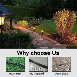 12/2 Low Voltage Landscape Lighting Wire, Outdoor Direct Burial Cable, 12 Gauge