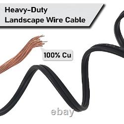 12/2 Low Voltage Landscape Lighting Wire, Outdoor Direct Burial Cable, 12 Gauge