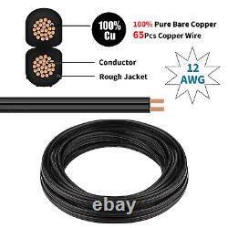 12/2 Low Voltage Landscape Lighting Wire, Outdoor Direct Burial Cable, 250 Feet