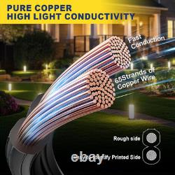 12/2 Low Voltage Landscape Wire 200Ft Copper Direct Burial Waterproof Cable fo