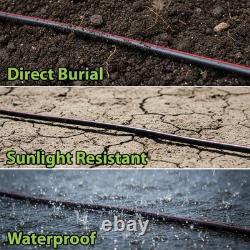 12/2 Low Voltage Landscape Wire Outdoor Light Direct Burial Copper Cable 12AWG