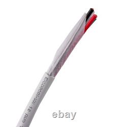 12/2 Speaker Wire 100Ft Outdoor Rated CL2/CL3 Direct Burial Oxygen Free, White