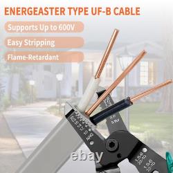 12/2 UF-B Wire 100 FT Pure Copper Direct Burial Cable, Sunlight & Moisture Resis