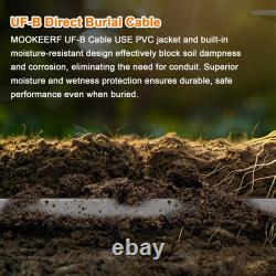 12/2 UF-B Wire 10FT 12 Gauge Direct Burial Electrical Cable 100% Pure