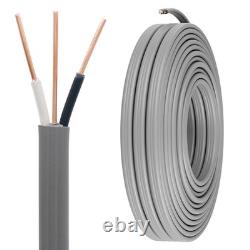 12/2 UF Wire Outdoor Direct Burial Feeder Cable 50ft Heavy Duty Electric Wire