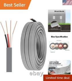 12/3 UF Wire Outdoor Direct Burial Underground Feeder Cable 100ft