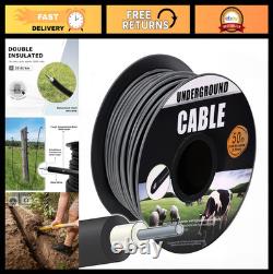 12.5 Gauge Double Insulated Electric Fence Wire 164ft Direct Burial Hard Cable
